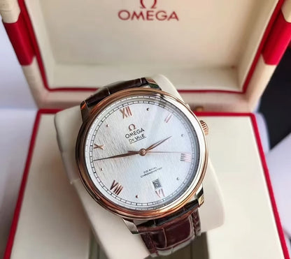 De Ville Prestige Date 40mm RG/LE White Dial MKS A8800