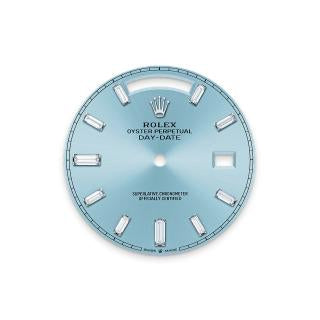 DayDate 228236 40mm SS/SS Ice Blue/Rmn RGF VR3255 (Weighted Approx.210g )