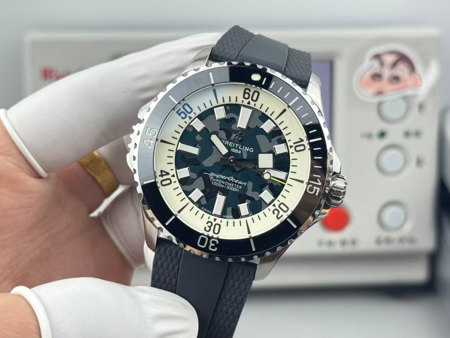 Superocean 42mm SS/SS Camouflage Blue Dial BLF A2824