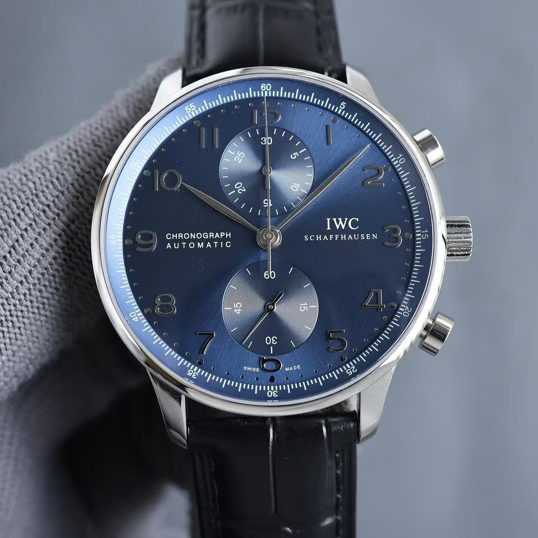 Portugueser Chrono 41mm SS/SS Green/Num AZF A69355
