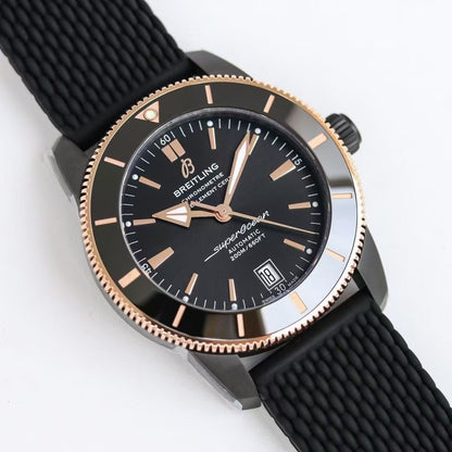 Superocean Heritage B20 42mm RG/RU Black Dial BLF A2824