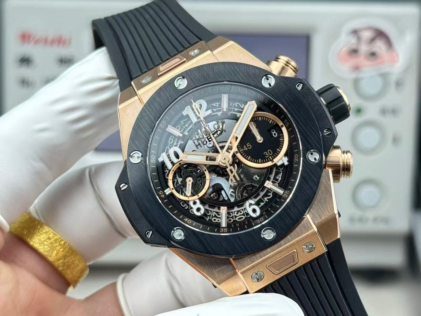 Big Bang Unico 42mm RGRU Black Ceramic Bezel BBF HUB1280