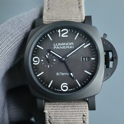 Luminor BiTempo PAM1467 44mm DLC/NY Grey Dial VSF P9010
