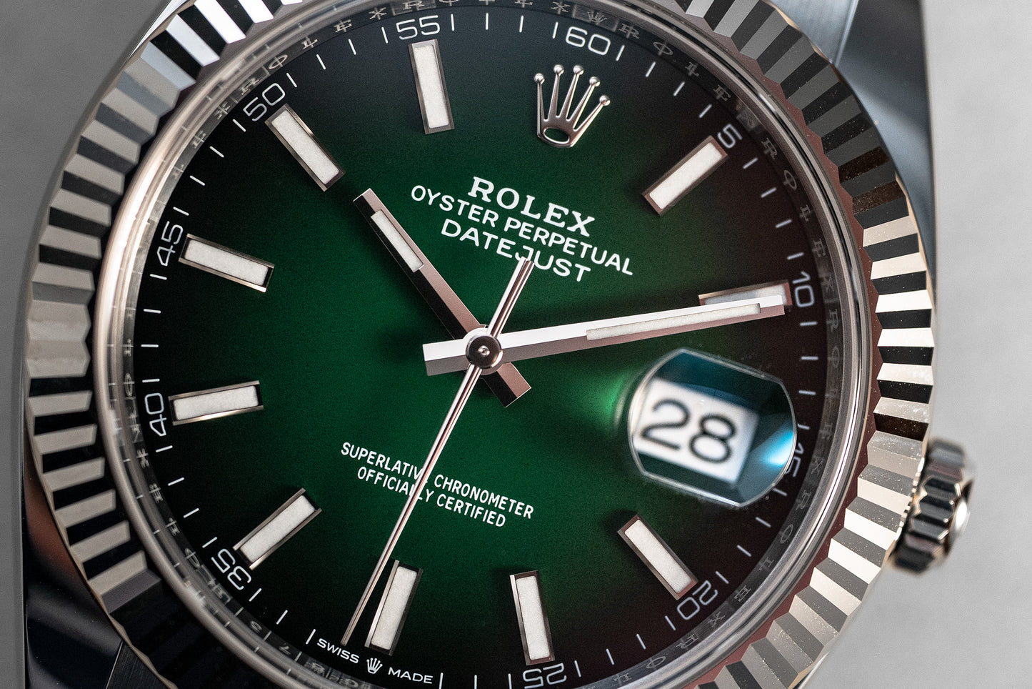 Datejust 126334 41mm Jub SS/SS Omber Green/Stk EWEF A3235