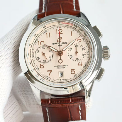 Premier B01 Chronograph 42mm SS/LE Beige Dial BLSF V2 A7750 Mod
