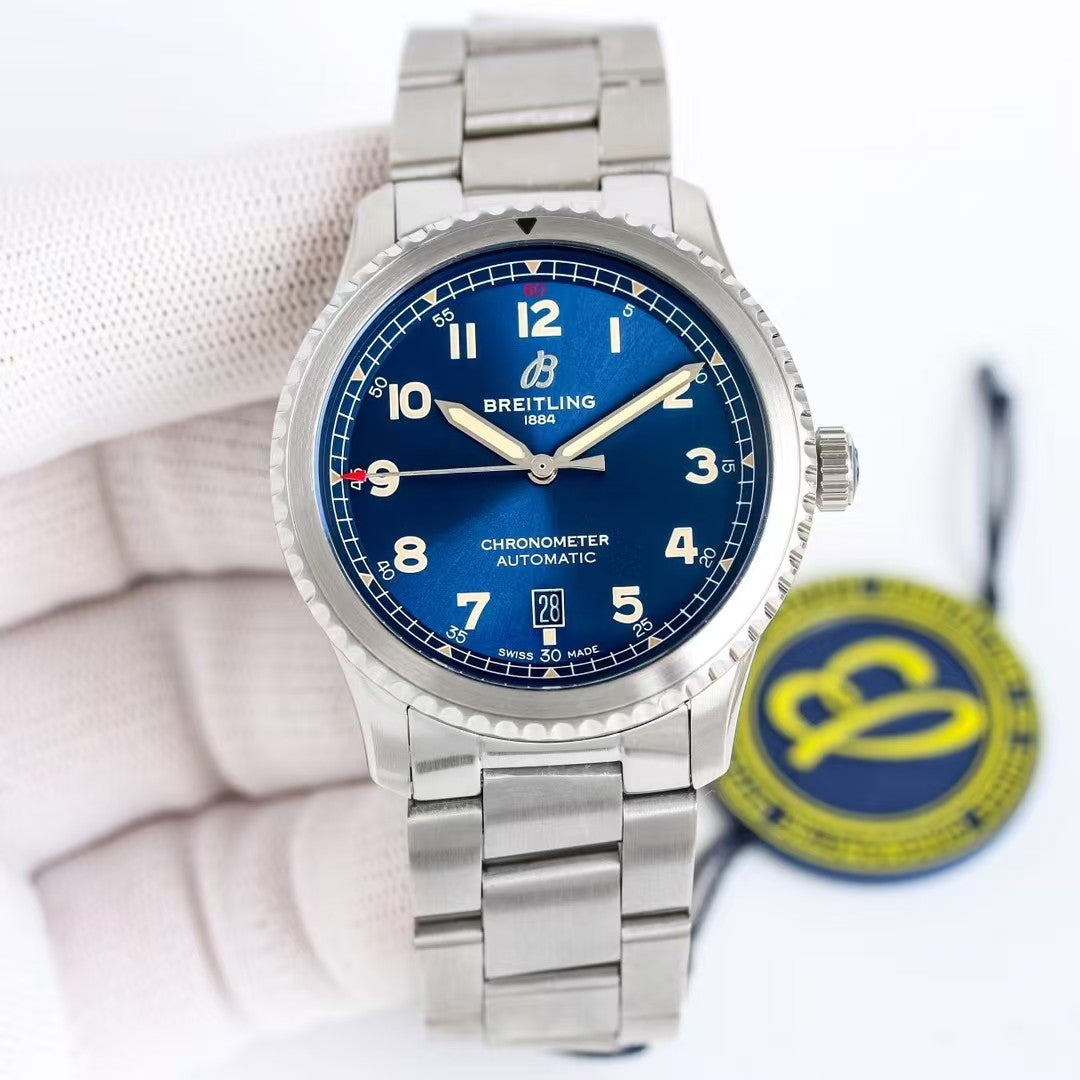Aviator 8 41mm SS/SS Blue Dial TF A2824