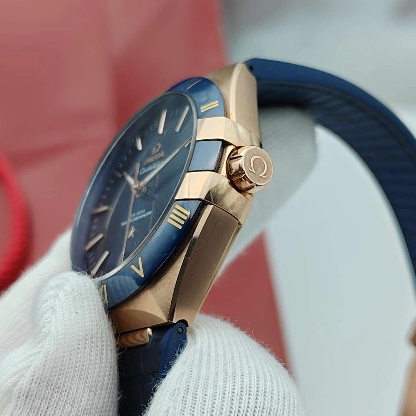 Constellation 41mm RG/LE Blue Dial VSF A8900