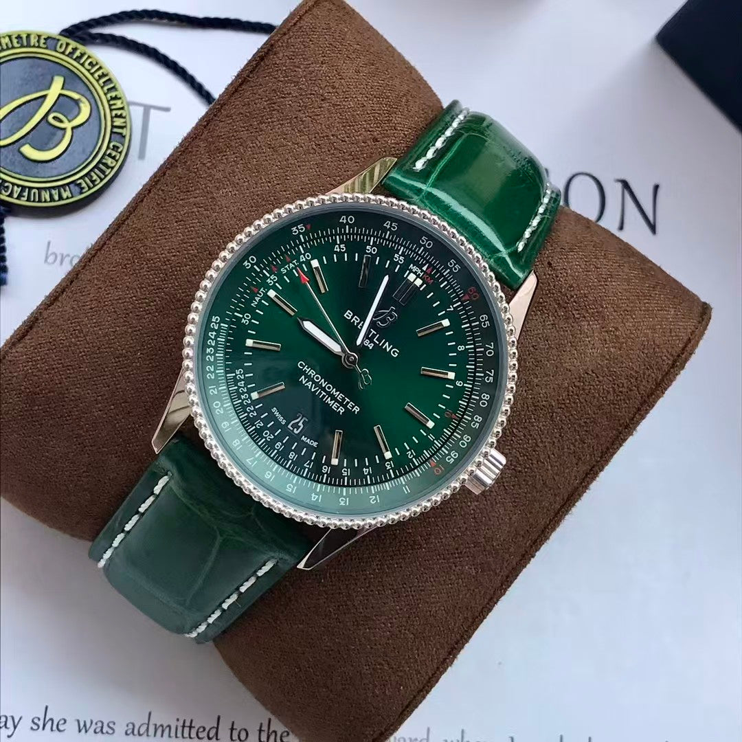 Navitimer 1 41mm Date SS/LE Green Dial TF A2824