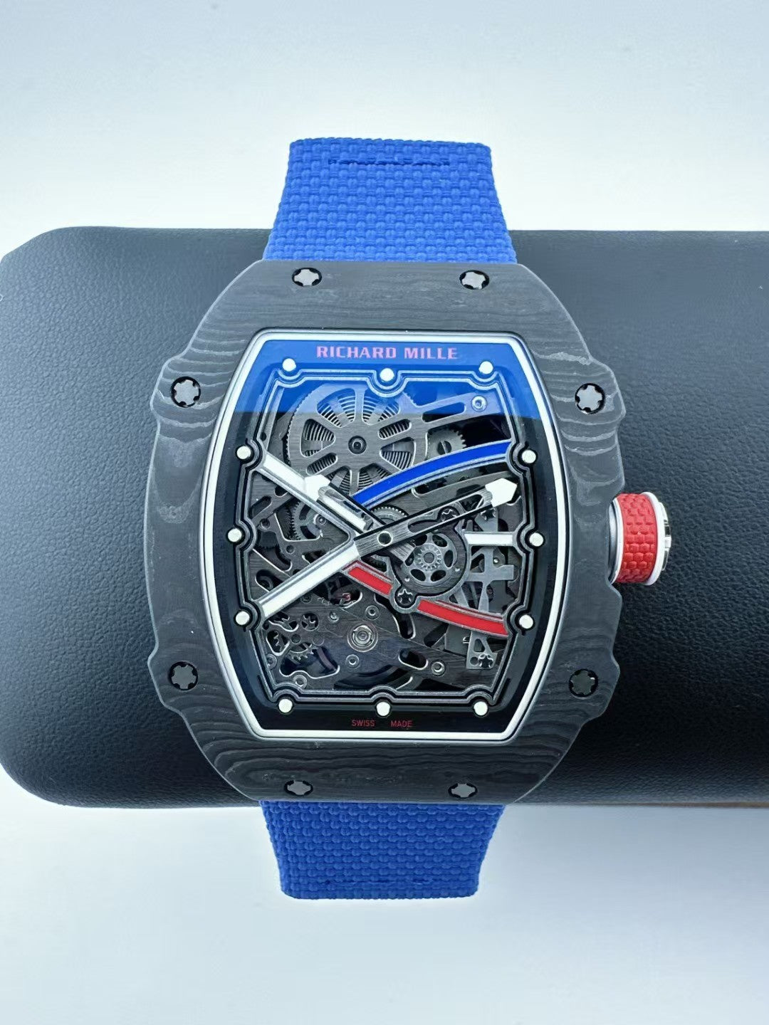 RM67-02 Black NTPT Skeleton Dial on Blue Elastic Strap UMI V2 CRMA7