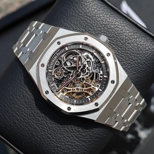 Royal Oak 15407ST 41mm SS/SS Skeleton Dial THBF V3 SH3132 (Free Sprung)