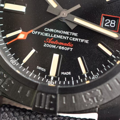 Avenger BlackBird 44mm DLC/TI/NY Black Dial TF A2824