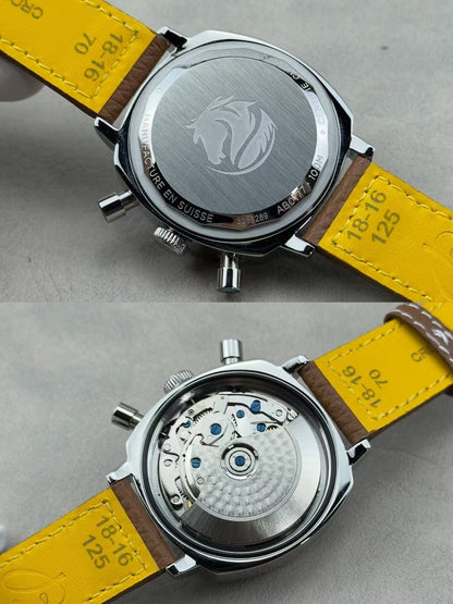 Top Time B01 38mm SS/LE Black/White Dial BLF A7750