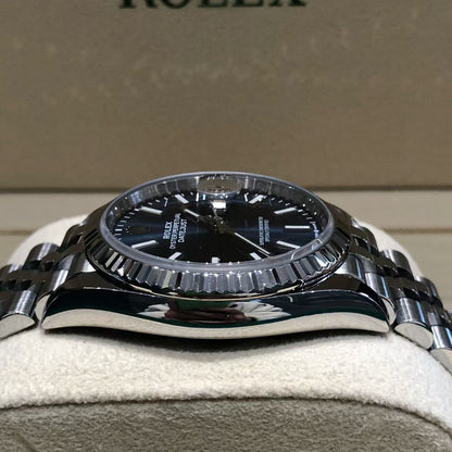 Datejust 126234 36mm Oys SS/SS Blue Textured/Stk ARF DD3235