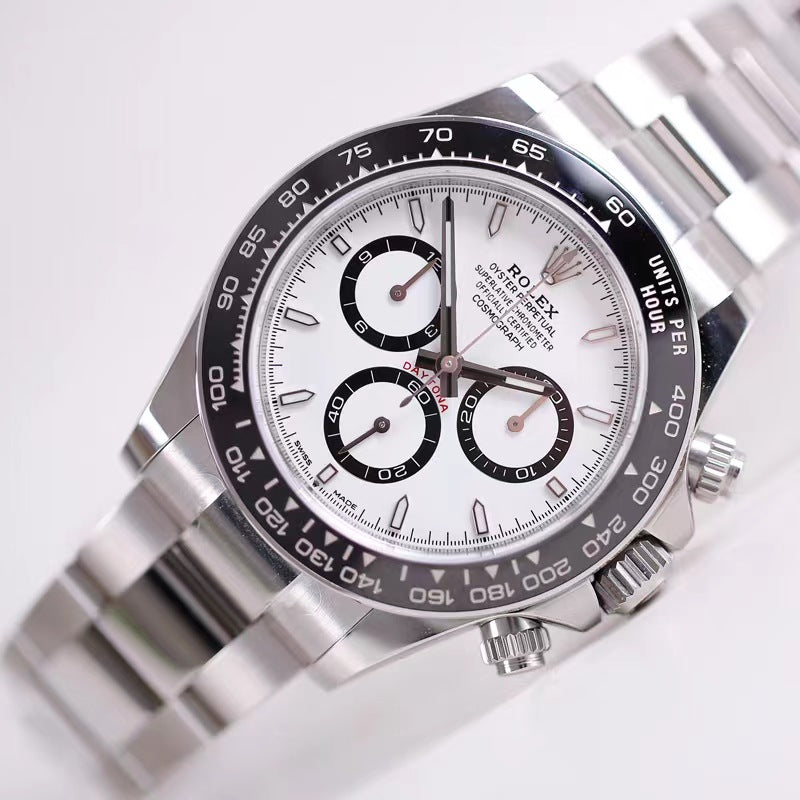 Daytona 126500 40mm SS/SS White/Stk RWF JH4131 (Free Sprung)