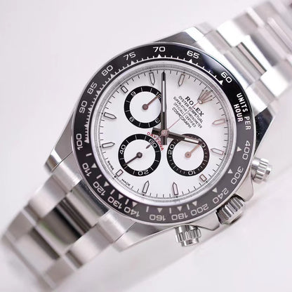 Daytona 126500 40mm SS/SS White/Stk RWF JH4131 (Free Sprung)