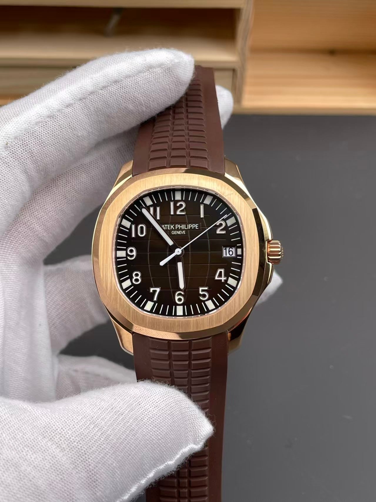 Aquanaut 5167 40mm RG/RU Brown Dial WSF DPB330 (Weighted Approx.136g)