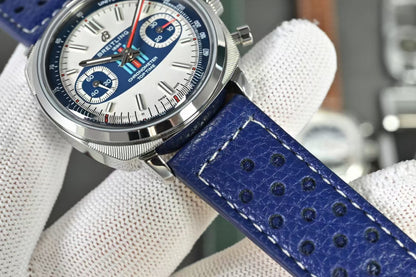 Top Time B01 38mm SSLE WhiteBlue Dial BLF A7750