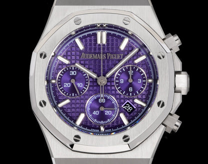 Royal Oak Chrono 26240ST 41mm SS/SS Purple Dial OCTA SH4401 (Free Sprung)