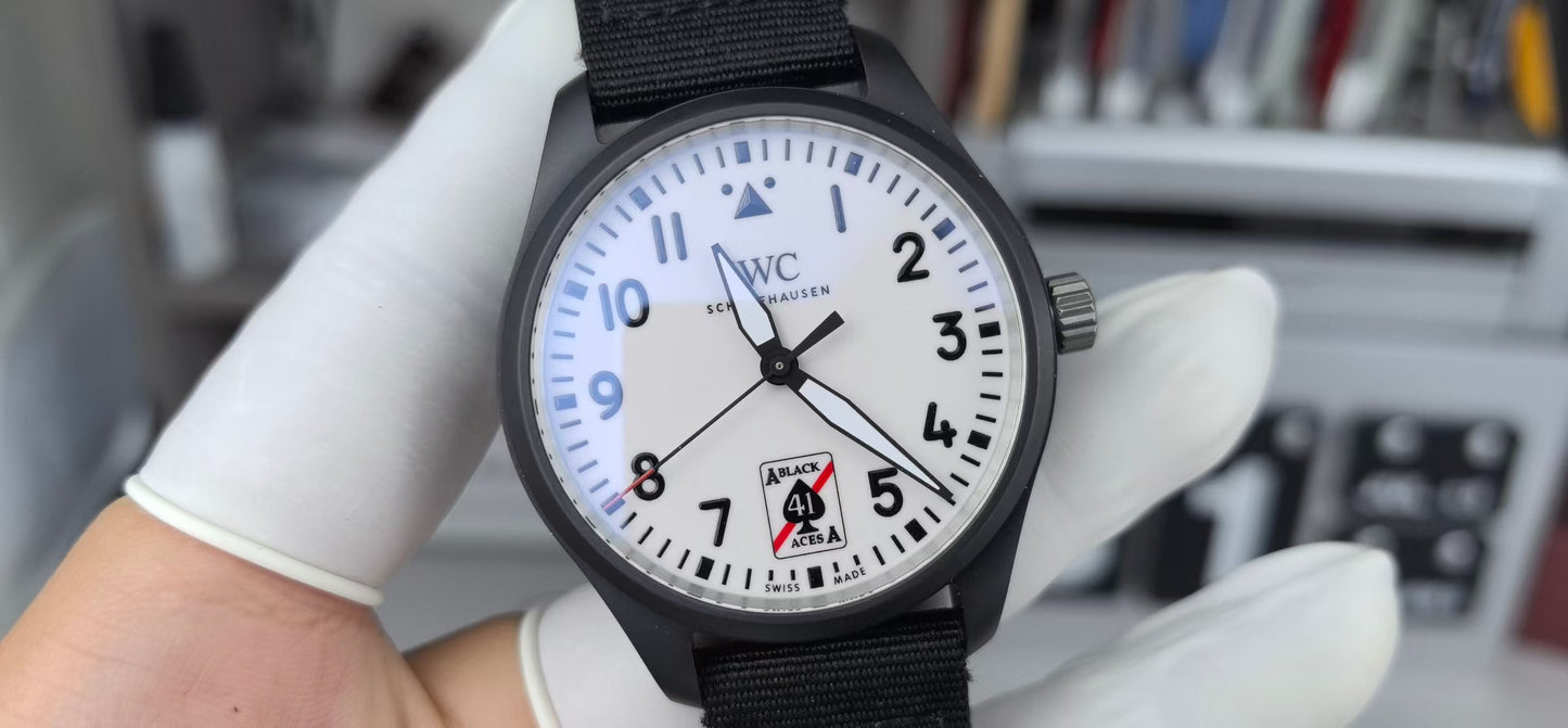 Pilot Mark Black Aces 41mm PVD/RU White Dial BLSF MY9015