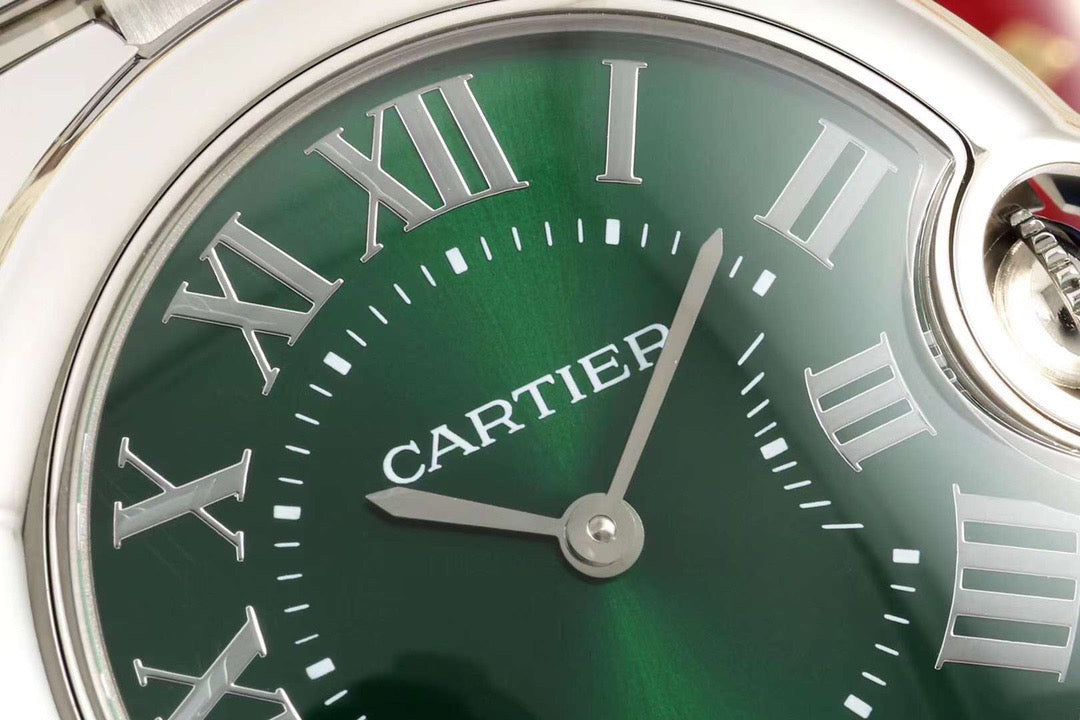 Ballon Bleu De Cartier 28mm SS/LE Green Dial AF Quartz