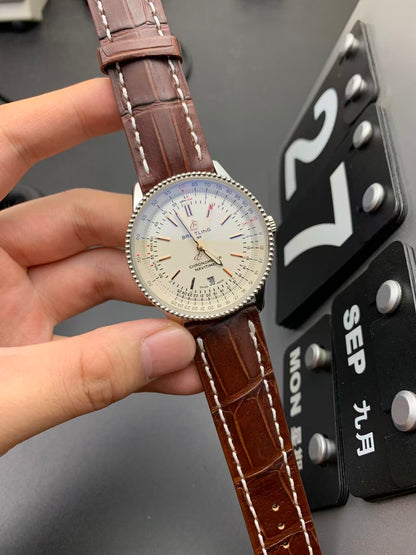 Navitimer 1 41mm Date RG SSLE CreamWht TF A2824
