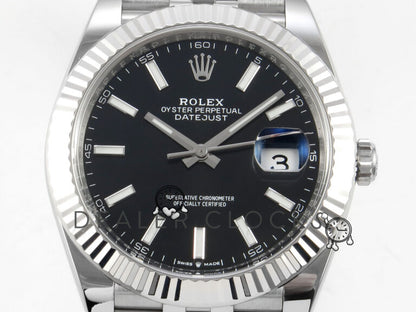 Datejust 126334 41mm Jus SS/SS Black/Stk RGF JH3235 (Weighted Approx.131g) (Free Sprung)