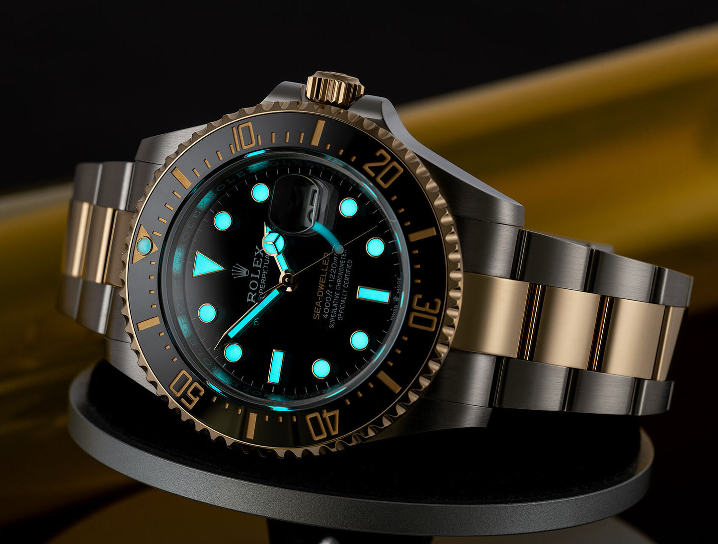 SeaDweller 126603LN 43mm Wrapped YG/SS Black/Dot KF VR3235