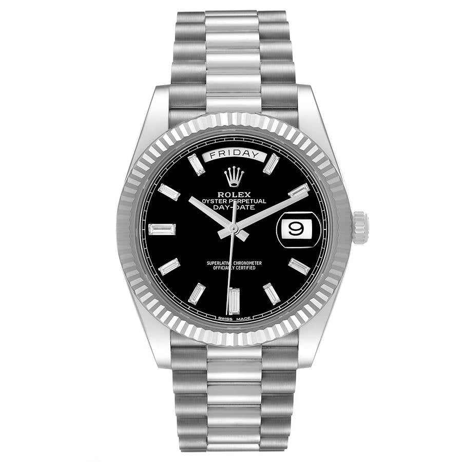 DayDate 228239 40mm SS/SS Black/Dia RGF VR3255 (Weighted Approx.210g )