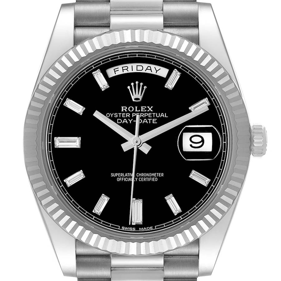 DayDate 228239 40mm SS/SS Black/Dia RGF VR3255 (Weighted Approx.210g )