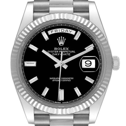 DayDate 228239 40mm SS/SS Black/Dia RGF VR3255 (Weighted Approx.210g )