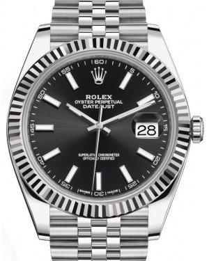 Datejust 126334 41mm Jus SS/SS Black/Stk RGF JH3235 (Weighted Approx.131g) (Free Sprung)