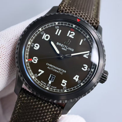 Aviator 8 41mm DLC/NY Green Dial TF A2824