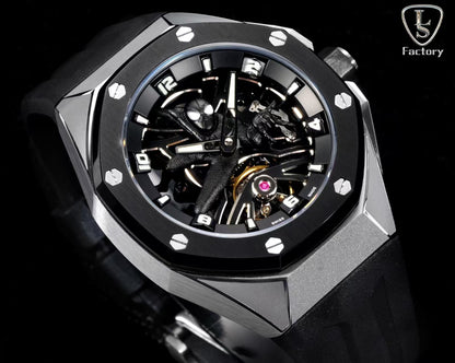 Audemars Piguet Royal Oak Concept 42mm Black Panther Titanium/RU Fake Tourbillon