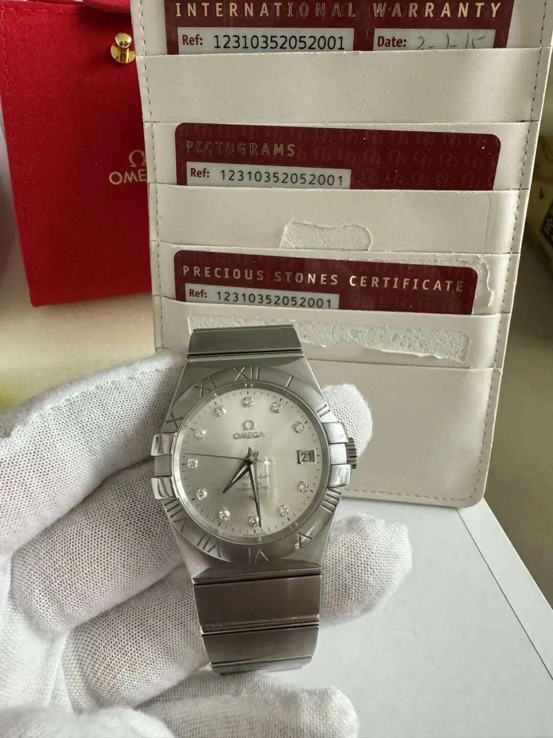 Constellation 28mm SS/SS MOP/Dia 8848F Swiss Qtz