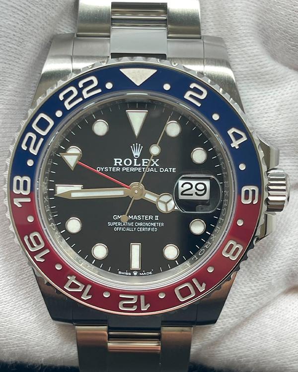 GMT Master II 126710 Pepsi 40mm Oys SS/SS Black Dial Clean Plus JH3285