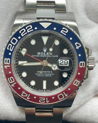 GMT Master II 126710 Pepsi 40mm Oys SS/SS Black Dial Clean Plus JH3285
