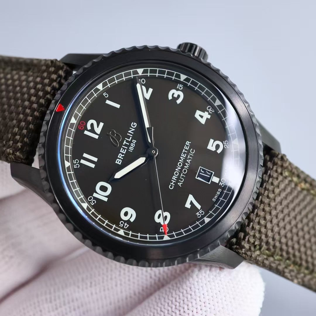 Aviator 8 41mm DLC/NY Green Dial TF A2824
