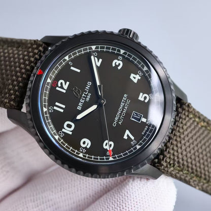Aviator 8 41mm DLC/NY Green Dial TF A2824