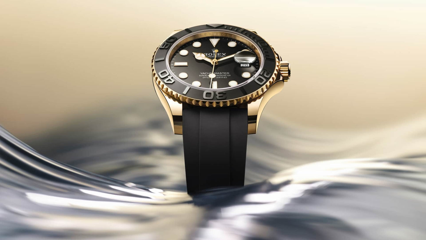Yacht-Master 226658 42mm YG/RU Black/Dot WF JH3235 (Weighted Approx.179g) (Free Sprung)