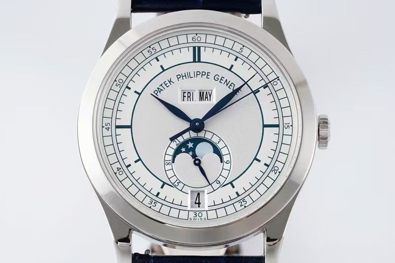 Annual Calendar Moonphase 5396 SSLE White Dial ZF A324