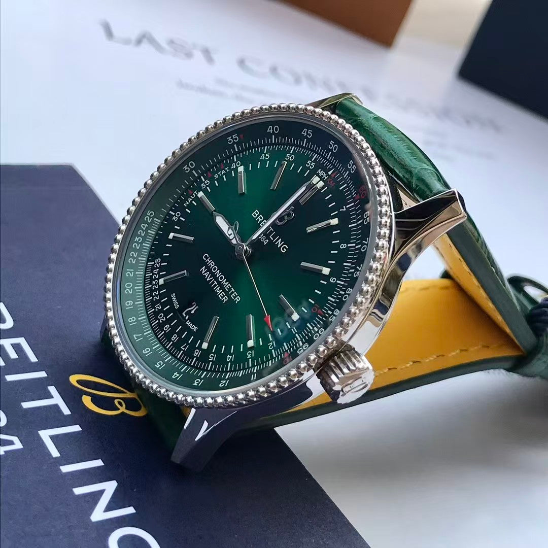 Navitimer 1 41mm Date SS/LE Green Dial TF A2824
