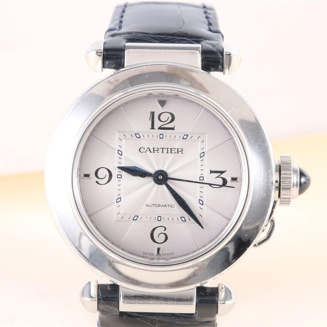 Pasha De Cartier Ladies 30mm Grey RG SS/LE White Dial AF Quartz