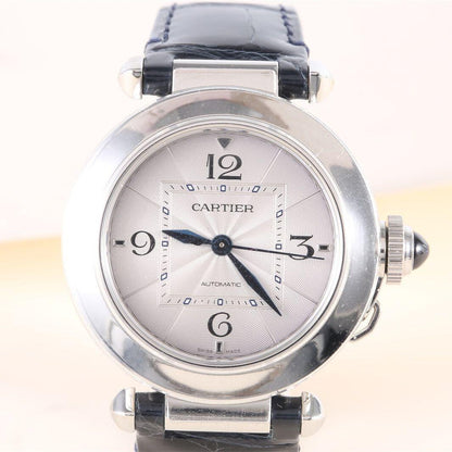 Pasha De Cartier Ladies 30mm Grey RG SS/LE White Dial AF Quartz
