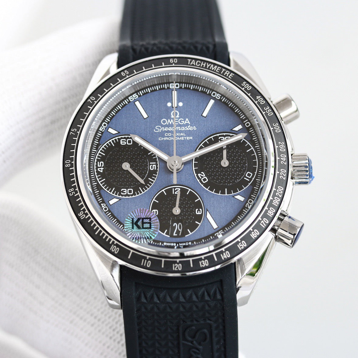 Speedmaster Racing Master 40mm SS/RU Dark Blue Dial HKF A7750