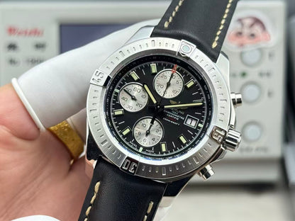 Breitling - Colt 44mm Chronograph Automatic SS/RU Black/Stk A7750