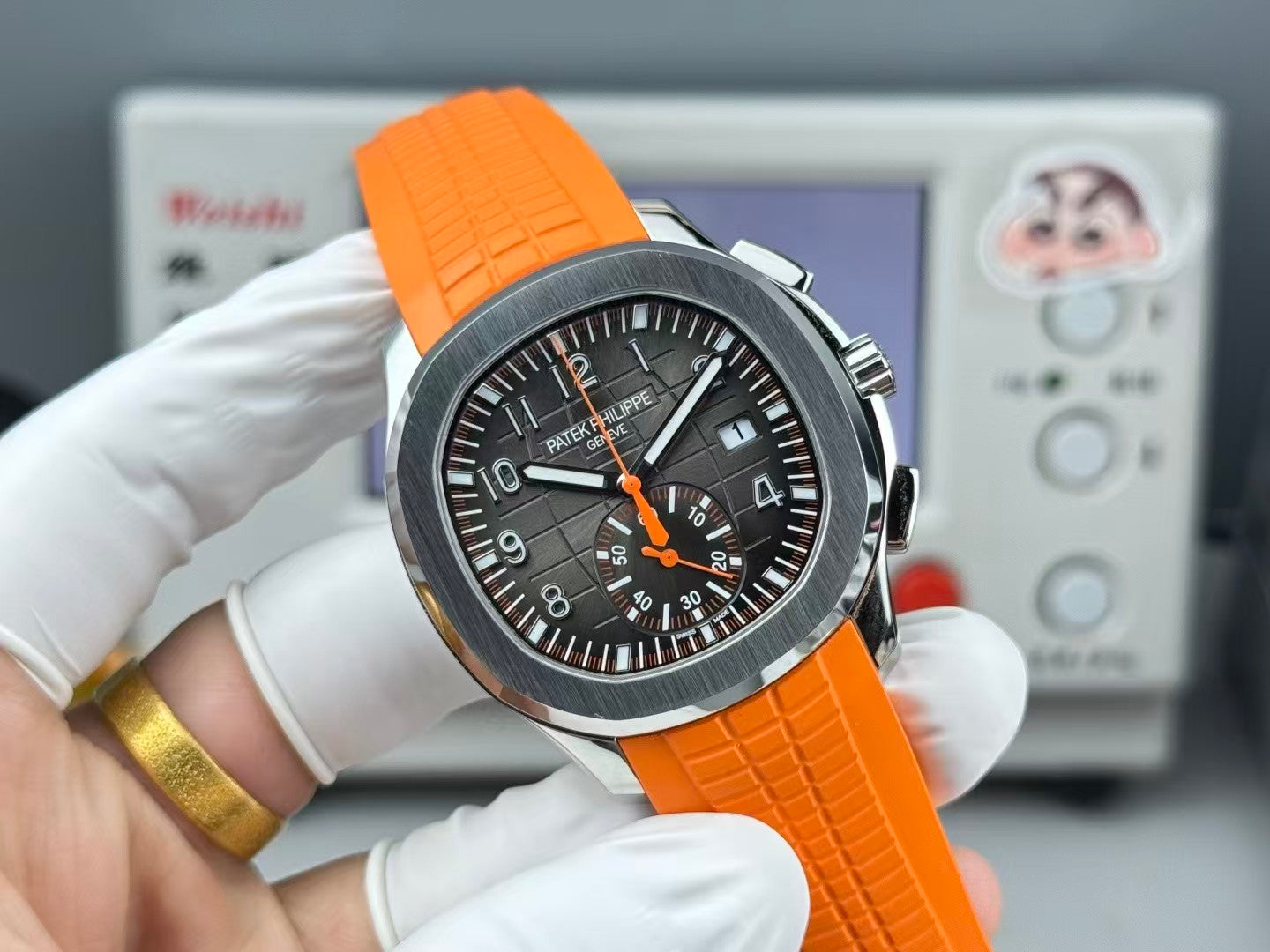 Patek Philippe - Aquanaut Chronograph 5968A-001 SS/RU Orange OMF Asian 7750