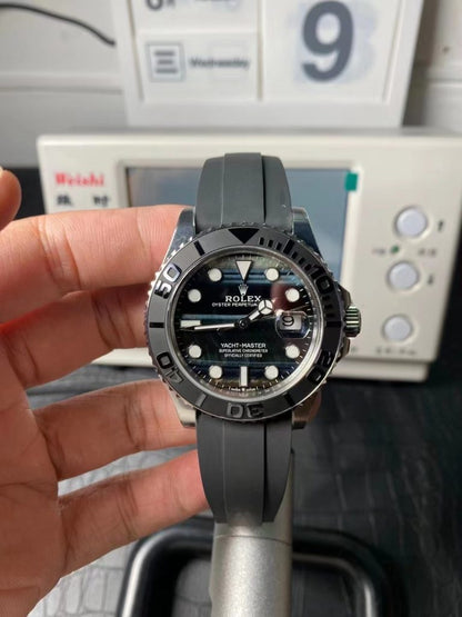 Yacht-Master 226659 42mm SS/RU Black/Dot WF JH3235 (Weighted Approx.179g) (Free Sprung)