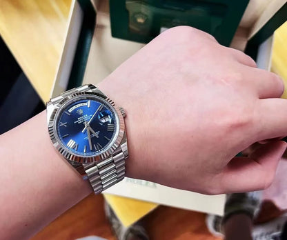 DayDate 228236 40mm SS/SS Ombre Blue/Rmn RGF VR3255 (Weighted Approx.210g )
