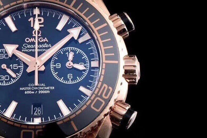 Omega - Planet Ocean 600m V3 45.5mm RG/RG Black OMF Asia7750 Mod 9901