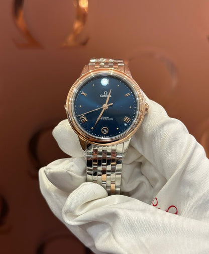 De Ville Prestige Ladies 34mm SS/RG Blue Dial VSF A8800
